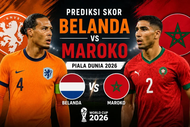 Prediksi Skor Belanda vs Maroko Siapa Melaju ke 16 Besar Piala Dunia 2026.webp